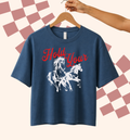 Hold Your Horses Retro Western Tee