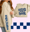 Emotionally Recovering From a Book — Bookish Crewneck with Sleeve Design