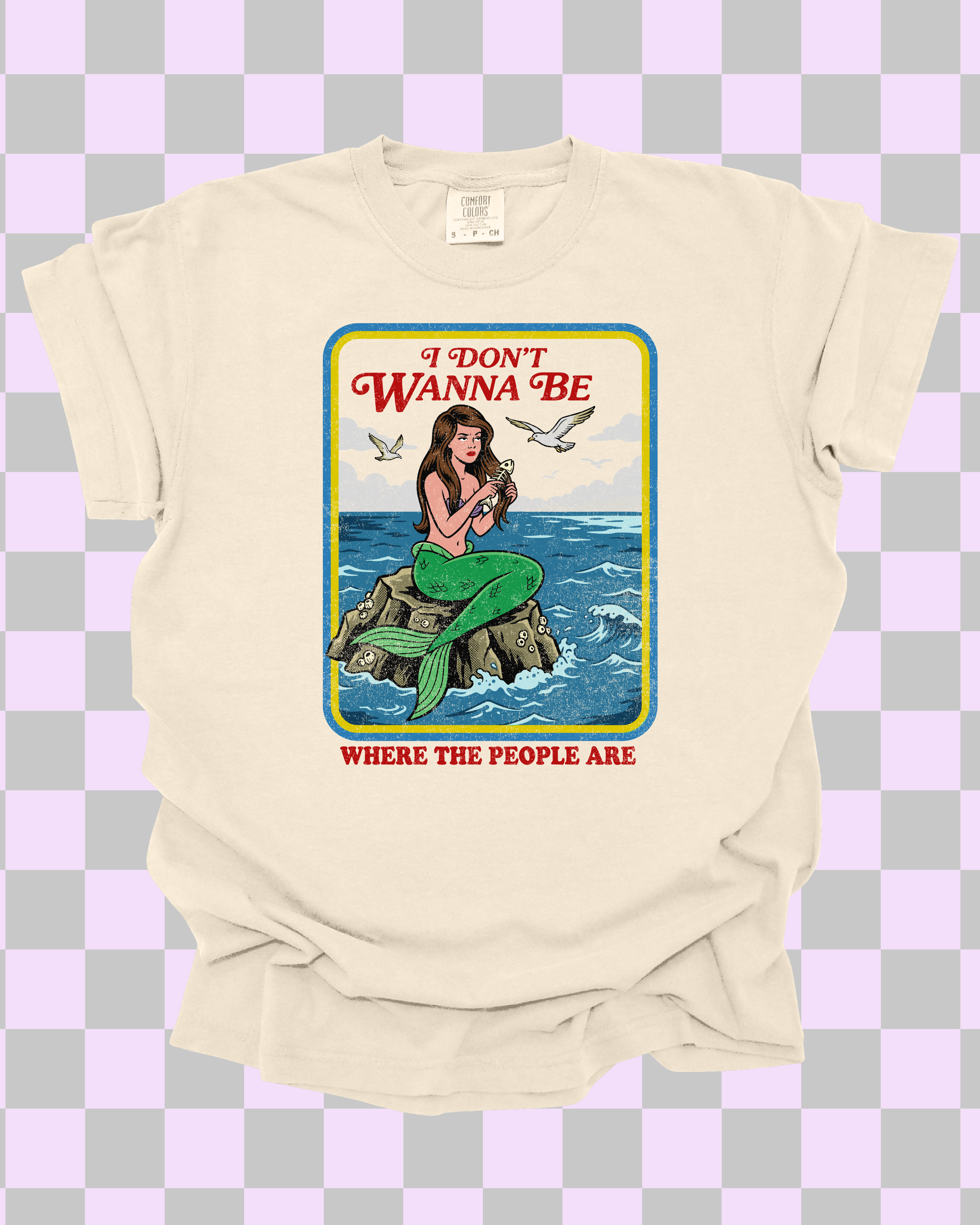 I Don’t Wanna Be Where the People Are – Retro Tee / Crewneck