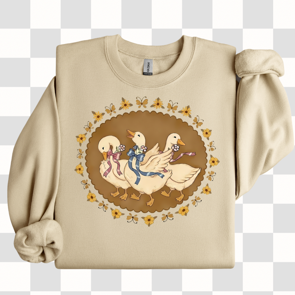 Vintage Inspired Grammy Crewneck Sweatshirt | 3 Geese