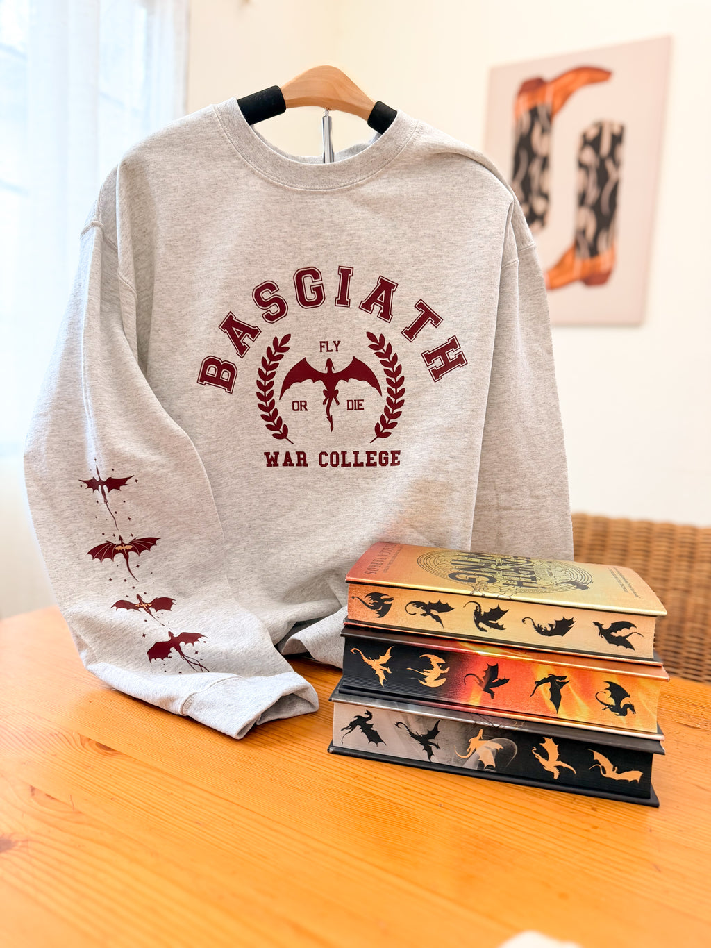 Basgiath War College “Fly or Die” Crewneck