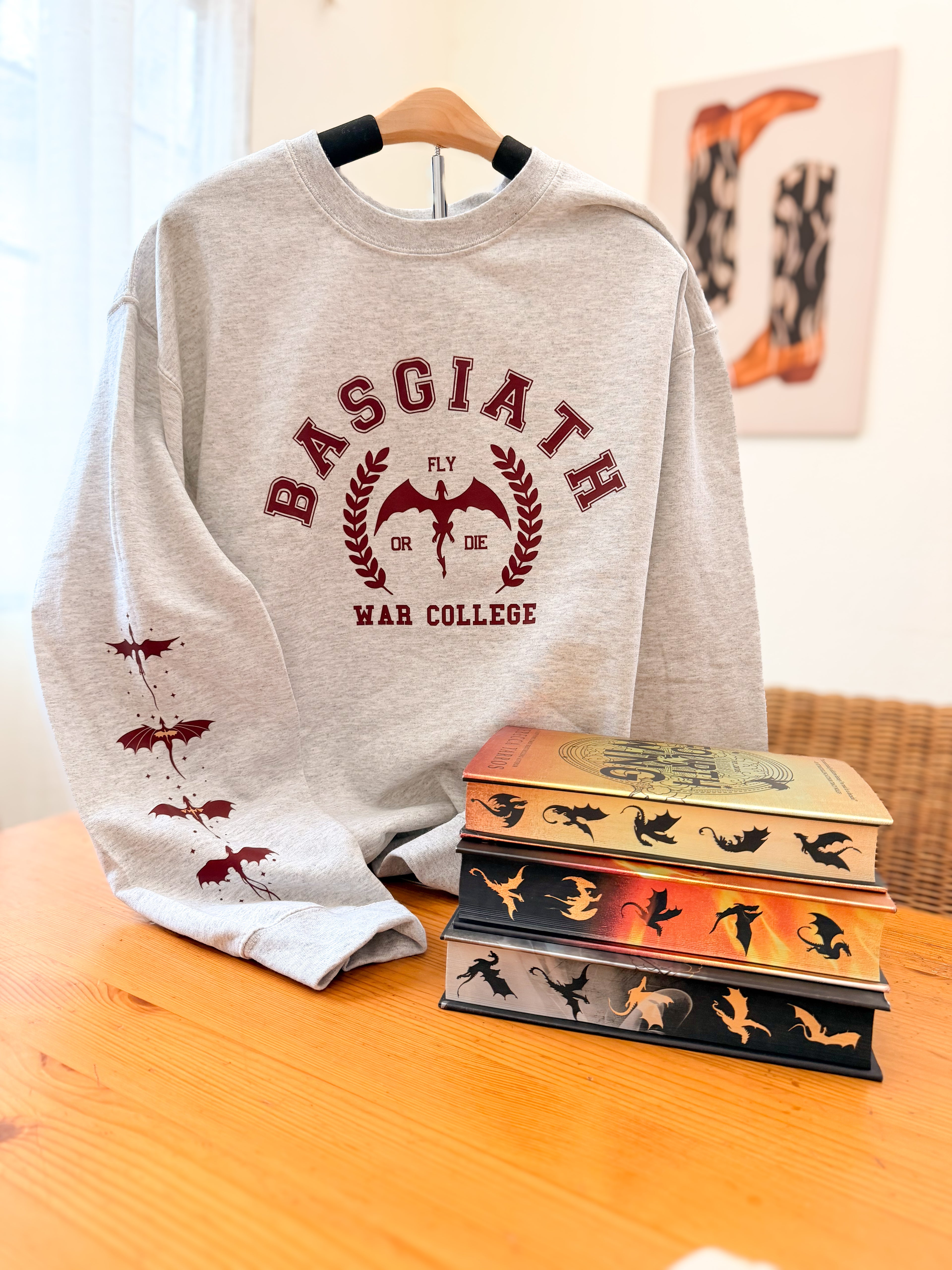 Basgiath War College “Fly or Die” Crewneck