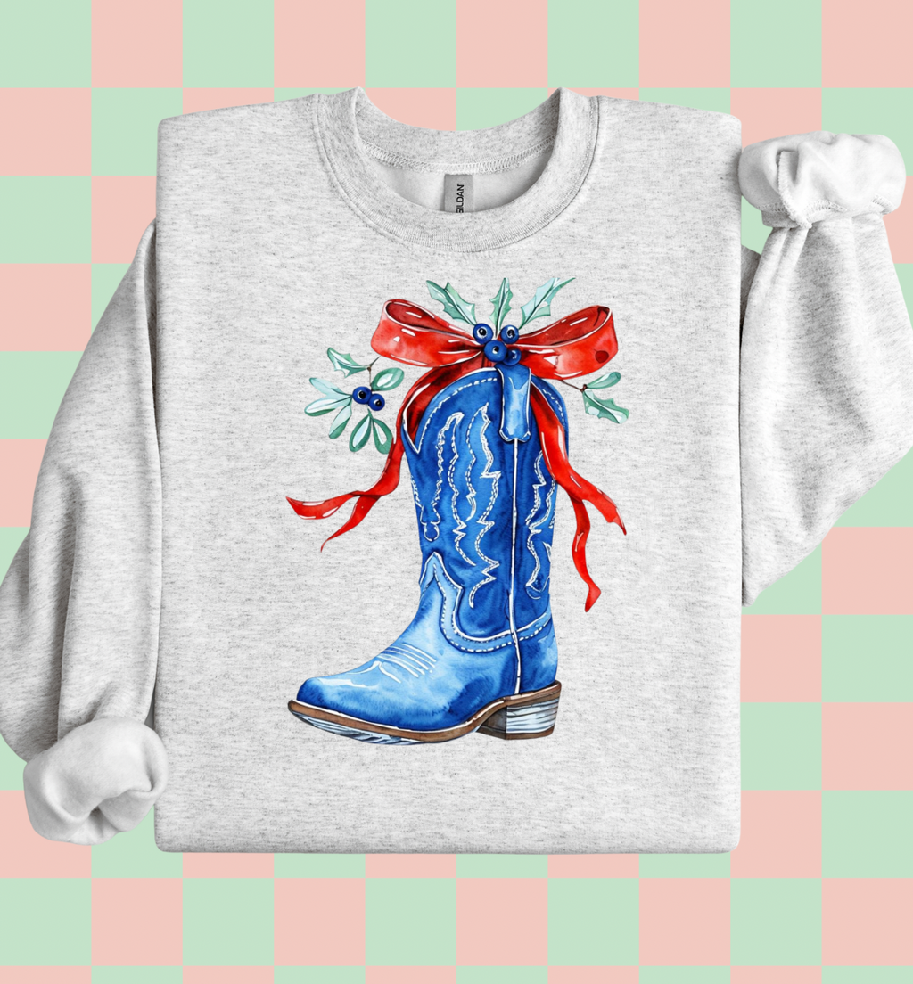 Blue Christmas Boot