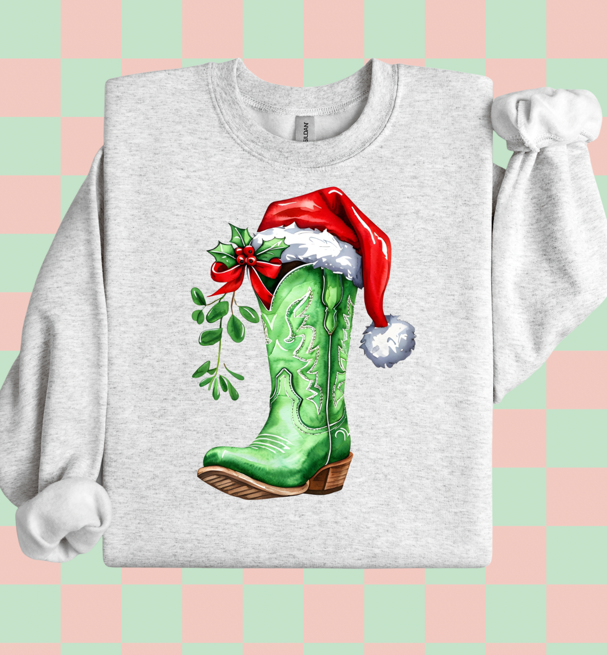 Green Christmas Boot